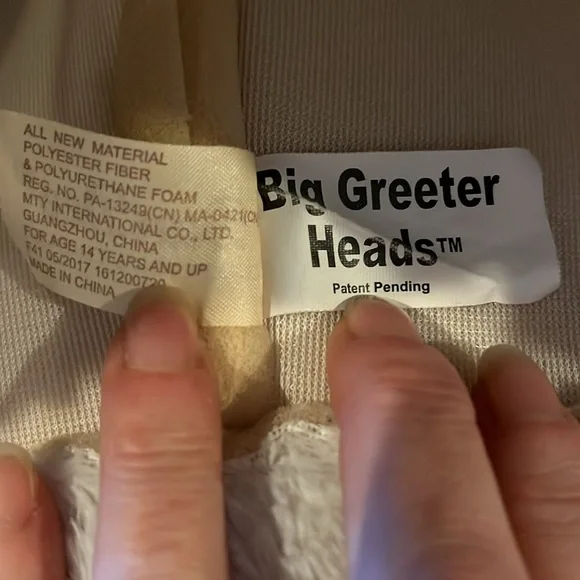 Dan Dee Plush Panda Bear Big Greeter Head Halloween Mascot Mask 17” x 14” x 15” - Picture 5 of 5